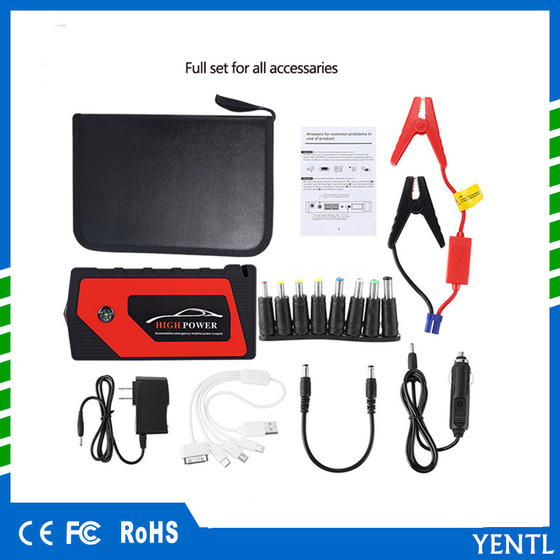 

18000mAh Car Jump Starter Smart Emergency Starting Device 600A Peak Power Bank 12v emergency car battery booster
