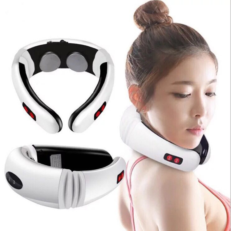 Intelligent pulse cervical massage device, household electric kneading traction massage apparatus-image-427887713
