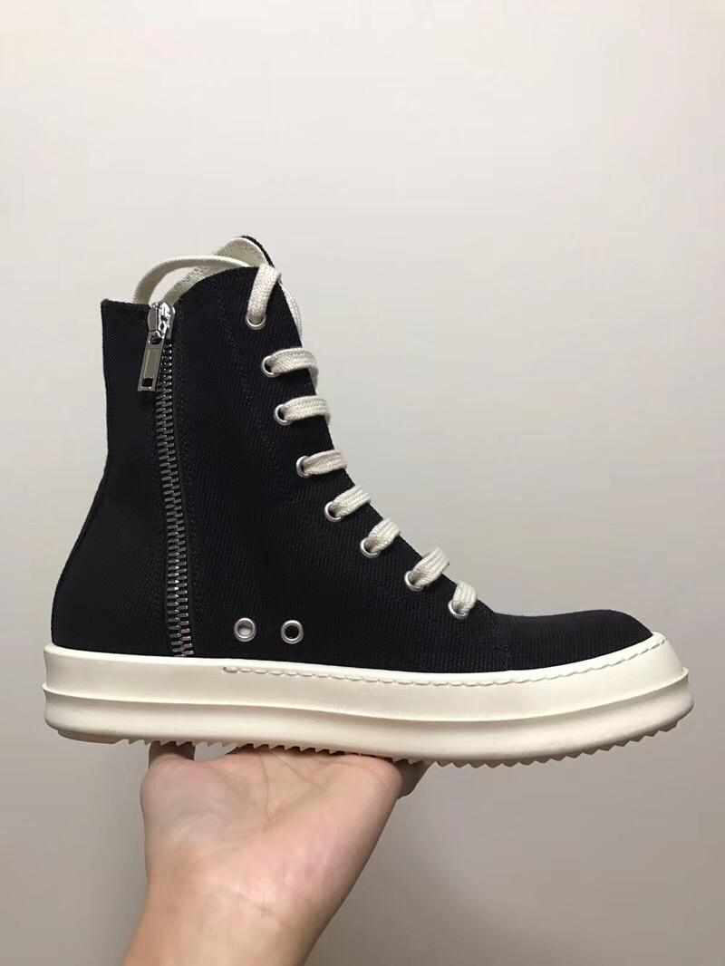 

2018ss high quality Canvas high Original TPU Fragrant sole Earth-Tone Vegan high top canvas sneaker trainer boots, Black