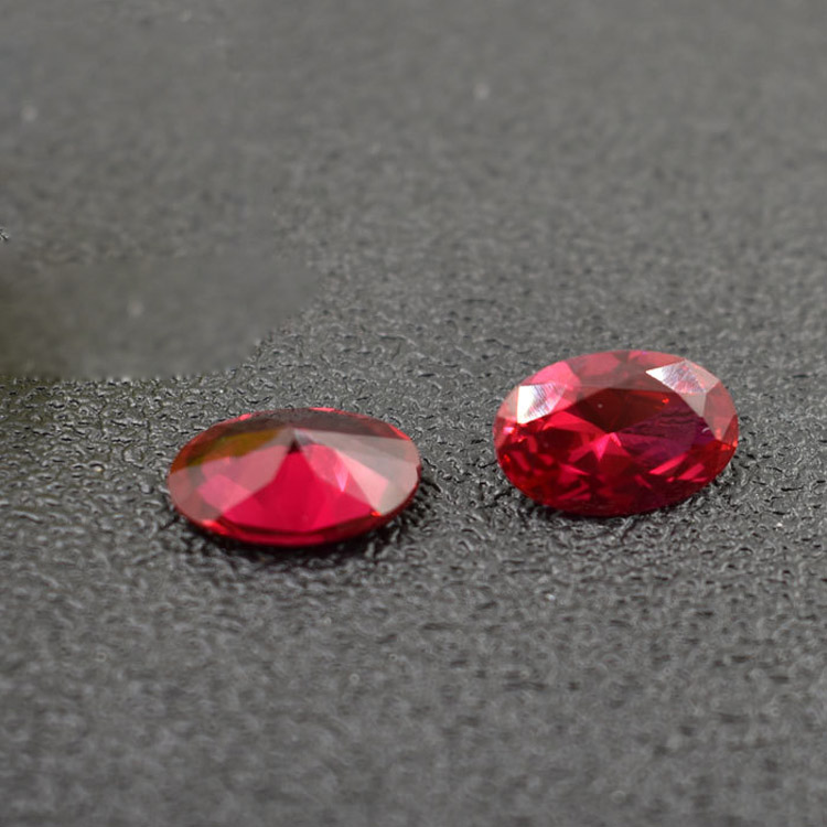 

Ruby Color Stone 9 Sizes 3*4-7*10mm Oval Machine Cut Cubic Zirconia Synthetic Red Corundum Loose Gemstones For Jewelry Making 200pcs/Lot
