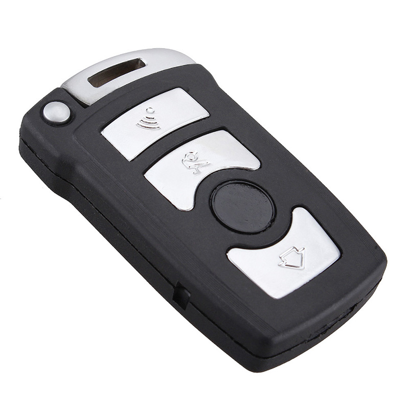 REPLACEMENT 4 BUTTON FOB CASE FOR BMW 7 SERIES E65 E66 E67 E68 REMOTE KEY with small car key-image-415190078