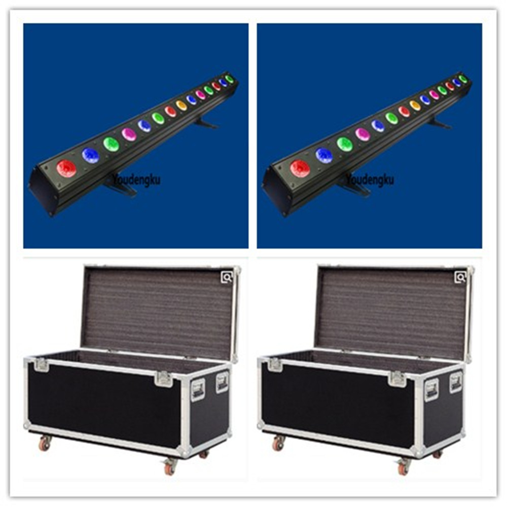 12 pieces with flightcase 14x18w Pixel wall washer Facade Light rgbwa uv led 18w led wall washer light-image-414672127