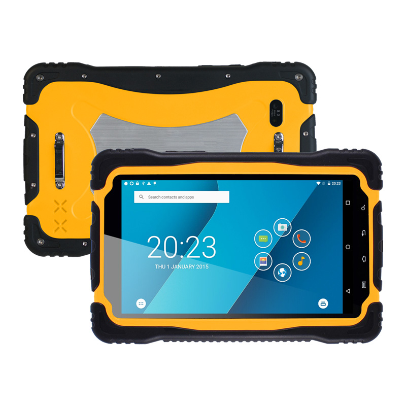 

Hugerock T70V2 7 Inch Sunlight Readable Screen 4GB RAM/32GB ROM 9650mAh IP67 Waterproof 4G Rugged Android Tablet, Gray