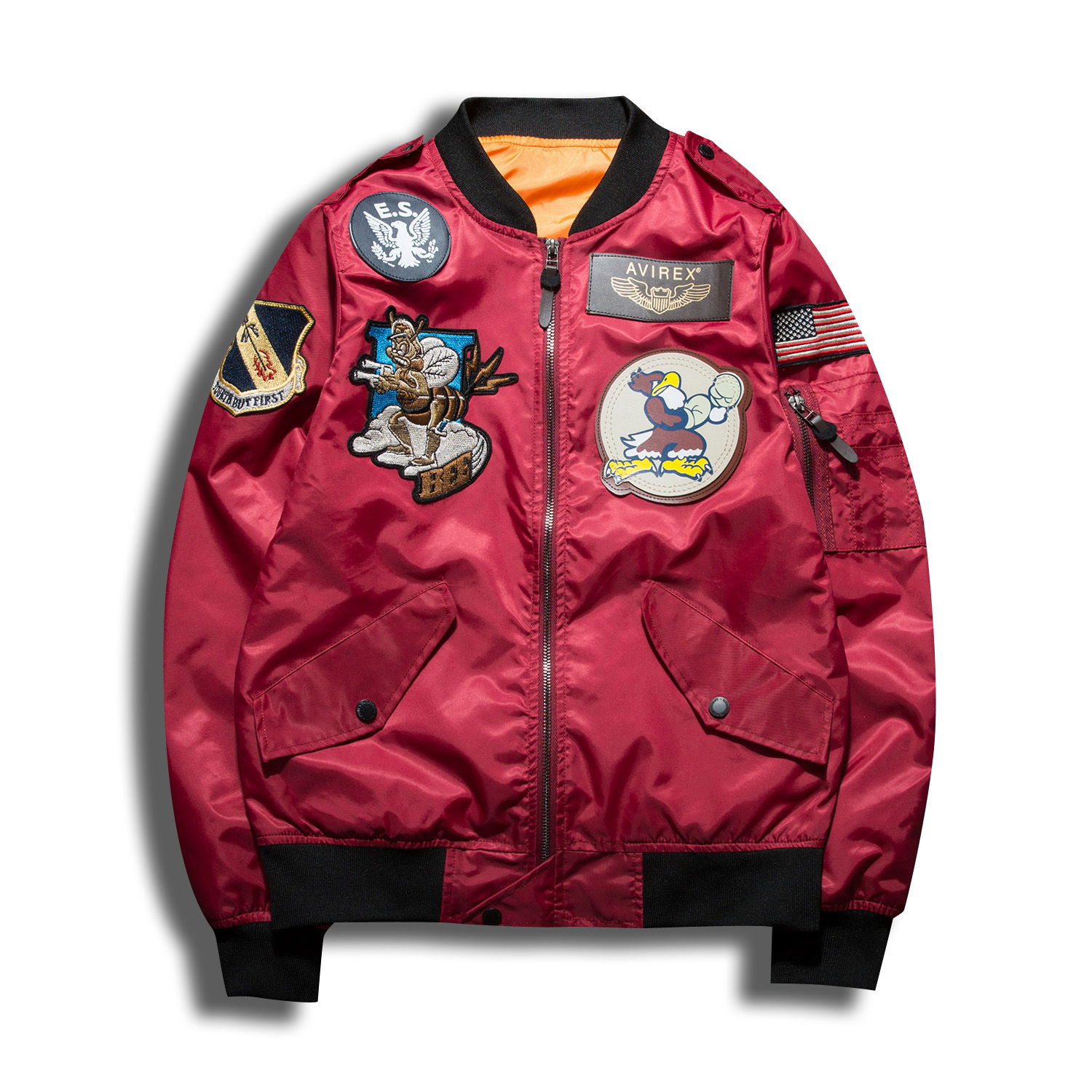 

bomber jacket men jaqueta masculina air force 1 mens jackets and coats veste manteau homme Army softshell pilot Green, Black;brown