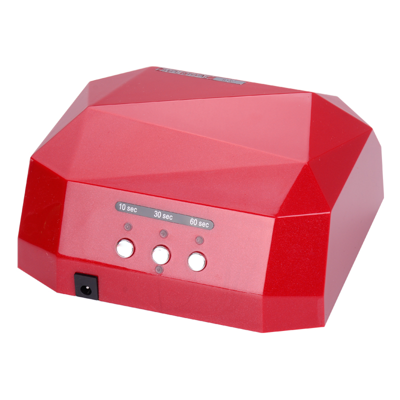 

Free Shing 36W Automatic sensor LED UV Nail Dryer Nail Lamp Diamond Shaped CCFL Curing for UV Gel Nails Polish Art Tools, Blue sensor