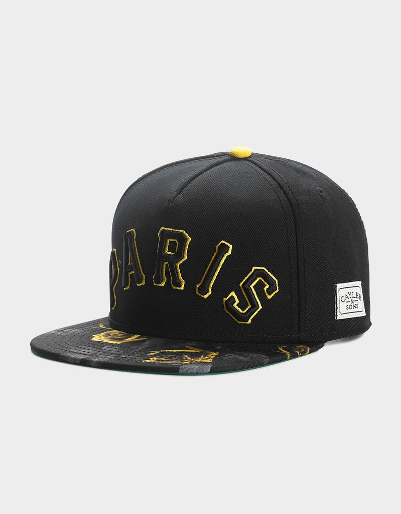 

free shipping adjustable bboy gorras black yellow green C&S WL PARIS JAUNE CAP 100% polyester hip hop summen man woman snapbacks, Blue;gray