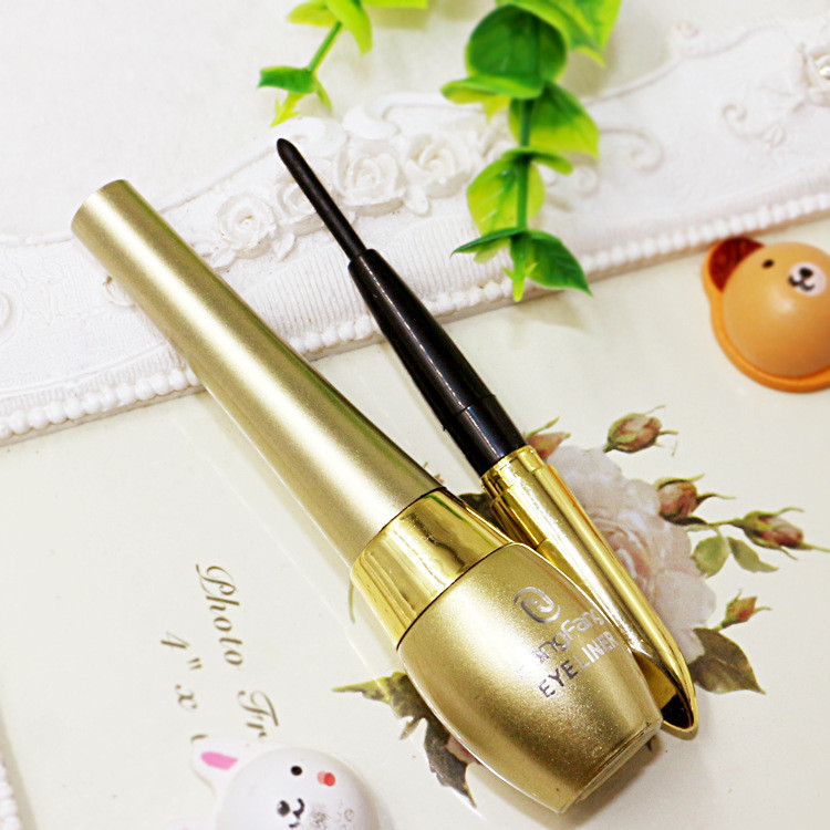 

New Fashion Professional Waterproof Double Head Eyeliner Pencil Long-lasting Black Quick-dry Liquid Eye Liner Pen Cosmetics Makeup DHL free, Mixed color
