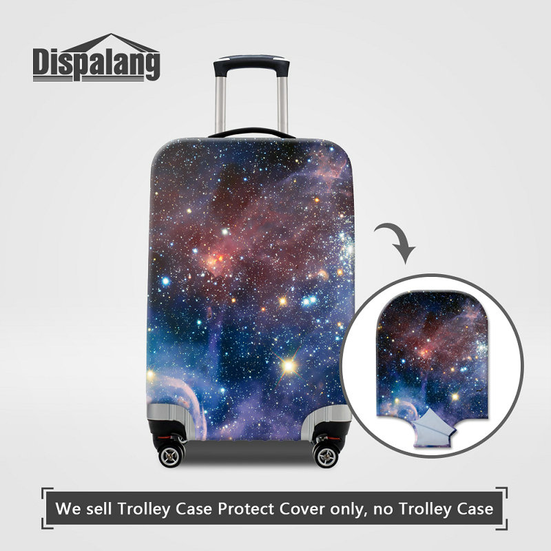 

Travel On Road Luggage Protective Cover Galaxy Dust Rain Protector Covers For 18~32 Inch Universe Space Printed Women Men Travel Accessories
