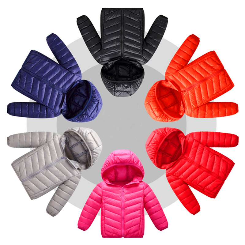 2018 new autumn and winter baby down jacket light and thin children's coat