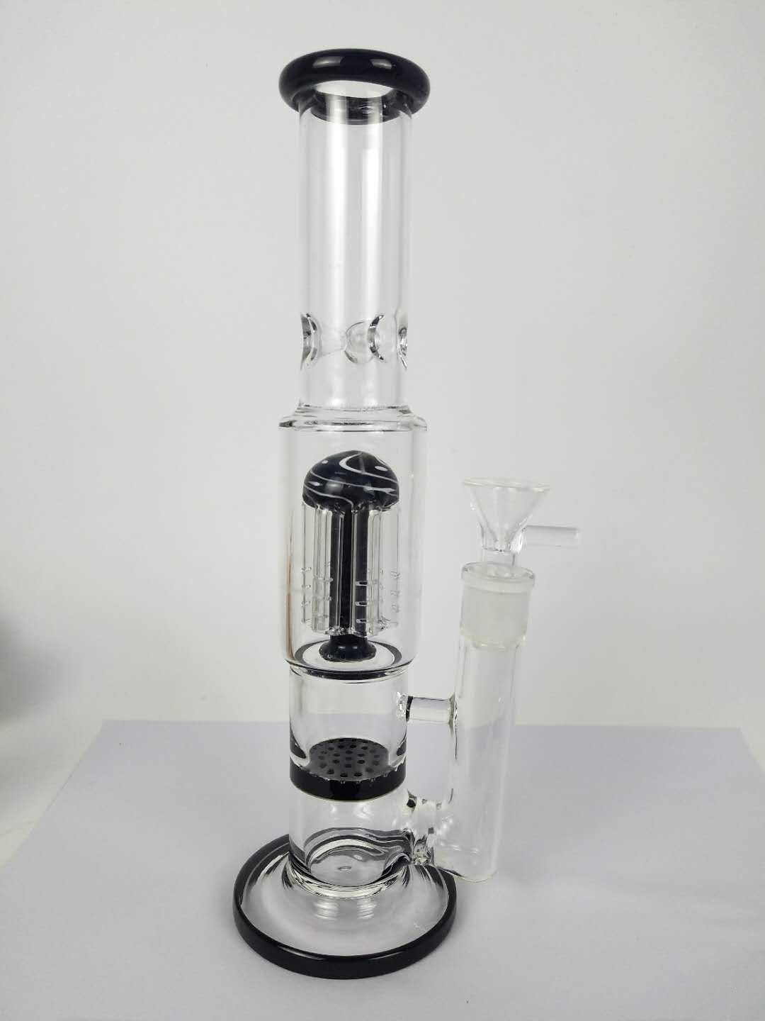 

black H:26 cm tall 14mm joint size glass bongs glass water pipe oil rig