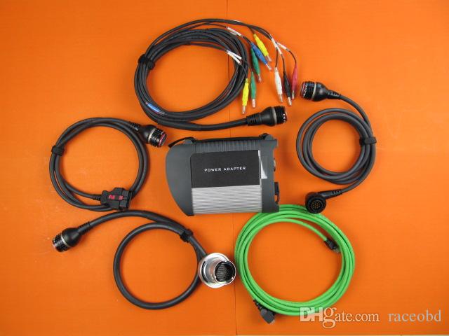 

wifi mb star c4 car and truck diagnostic tool sd connect 2 years warranty cables full kit