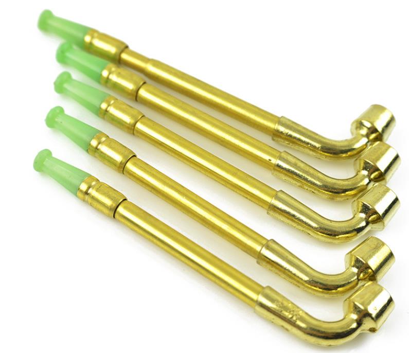 

Jade mouth copper pipe about 9.5cm pulls long copper technology tobacco rod