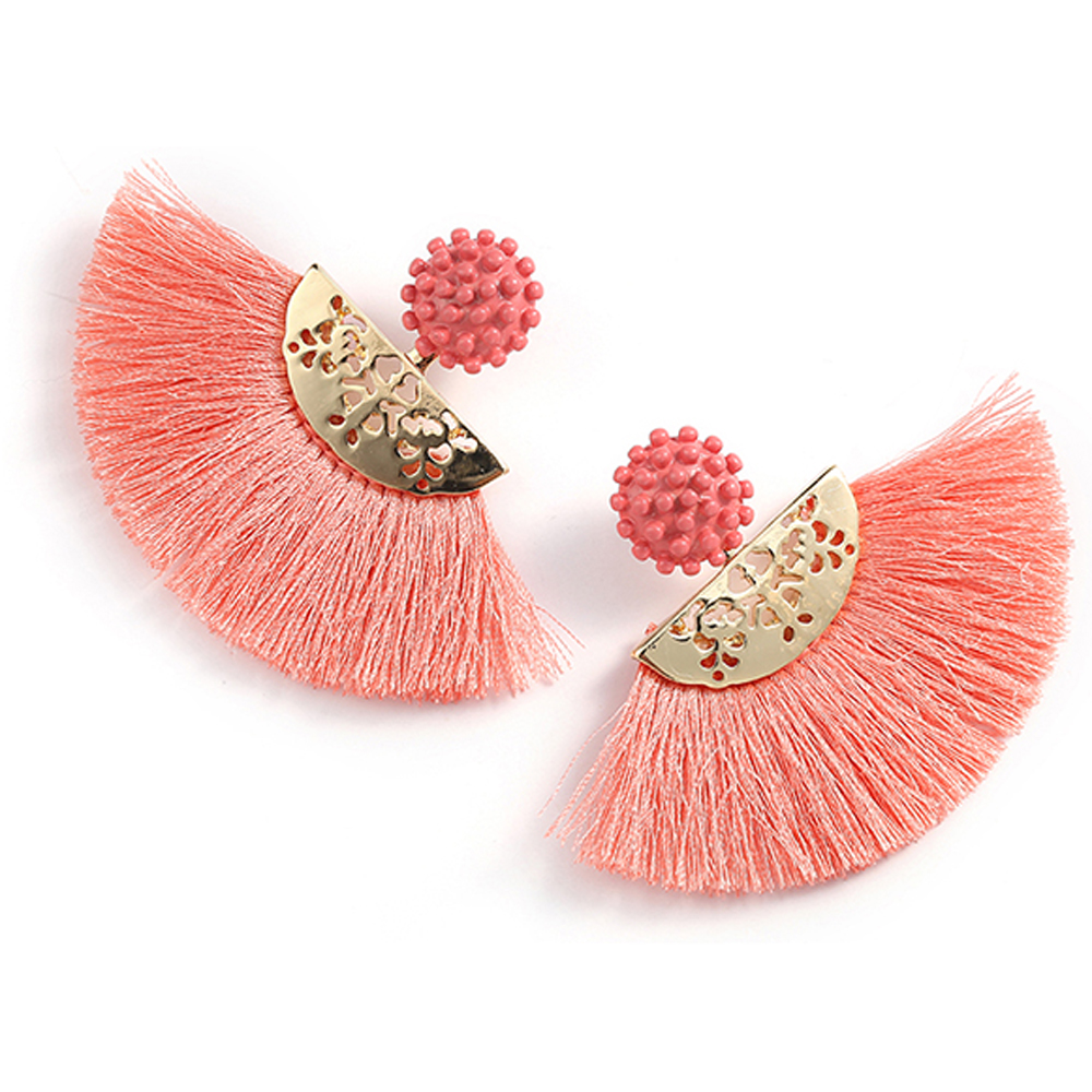 

Tassel Earrings For Women Summer Fringe Earings Fashion Jewelry Statement Bohemian Flower Wedding Brincos Hanging Earring