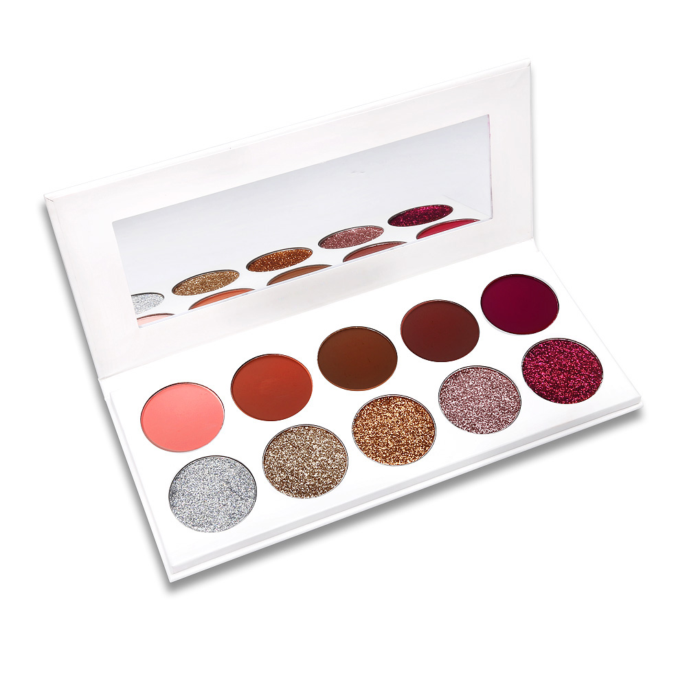Zouyesan Livraison Gratuite 2018 10 Couleur Ombre À Paupières Glitter Poudre Fard À Paupières Palette Maquillage Ensemble