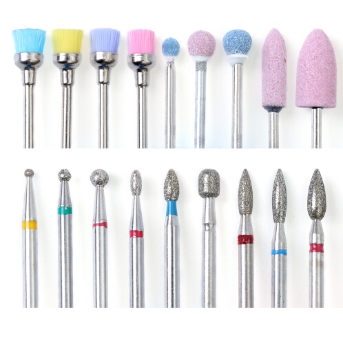 

Mill Ceramic Diamond Nail Drill Bit Brushes Ball Stone Cuticle Cutter Manicure Machine Rotary Burr Pedicure Tools