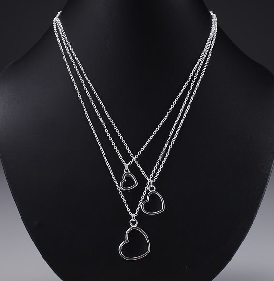 

Fine 925 Sterling Silver Necklace,Fashion Men Women Necklace XMAS New Style Lovely Heart 8mm Chain Necklace Link Italy 2018 Hot Sale N38