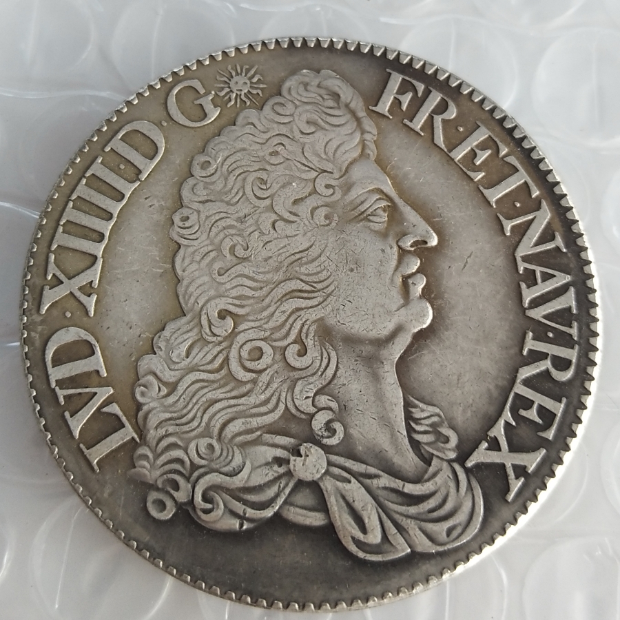 

France 1 Ecu - Louis XIV 1685 Copy Coins Brass Craft Ornaments replica coins home decoration accessories