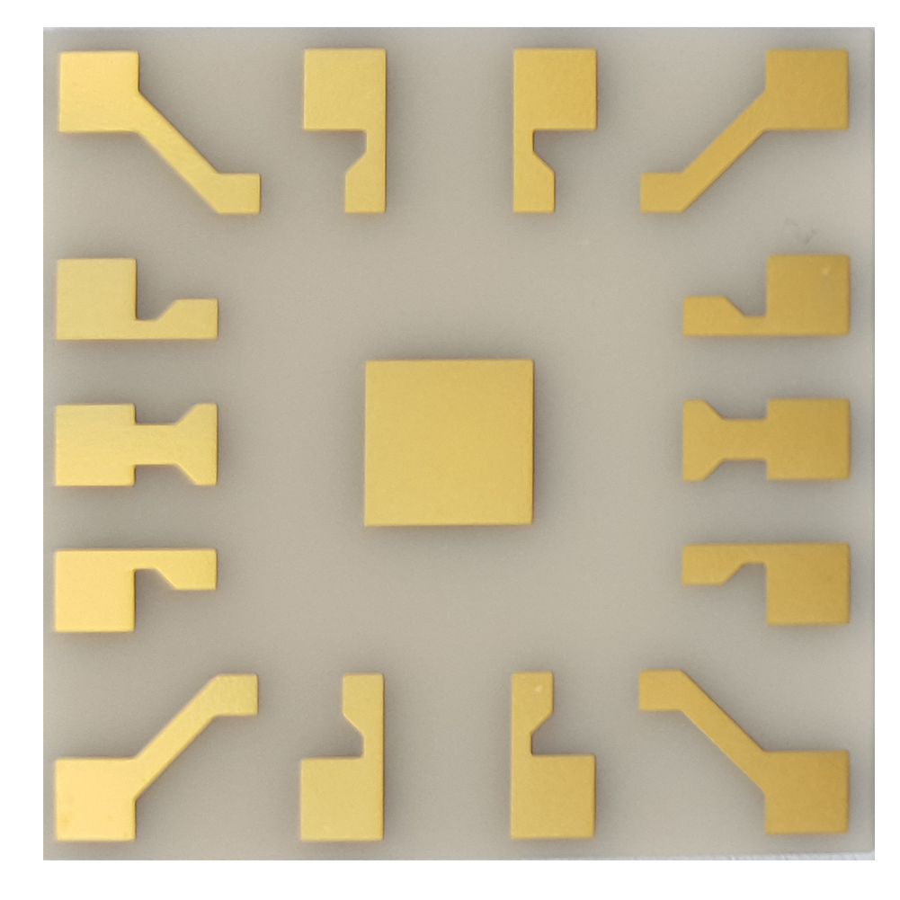 

Aluminum Nitride Alumina Substrate Ceramic Circuit Chip Frame Holder Chip Carrier