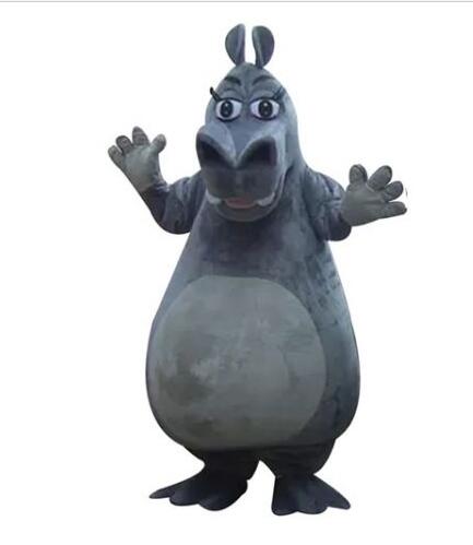 

New Style Adult Cute BRAND Cartoon New Professional TOP SELLING Hippo Mascot Costume Fancy Dress Hot Sale Party costume Free Ship, As pictued