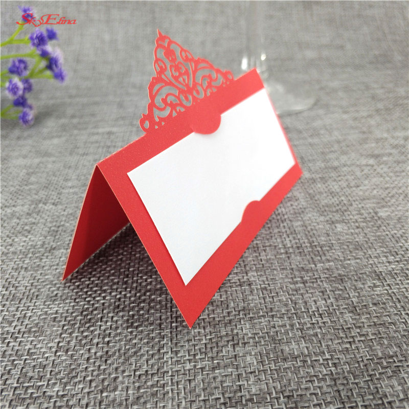 Laser Cut Place Cards Diy Wedding Table Decoration Party Place
