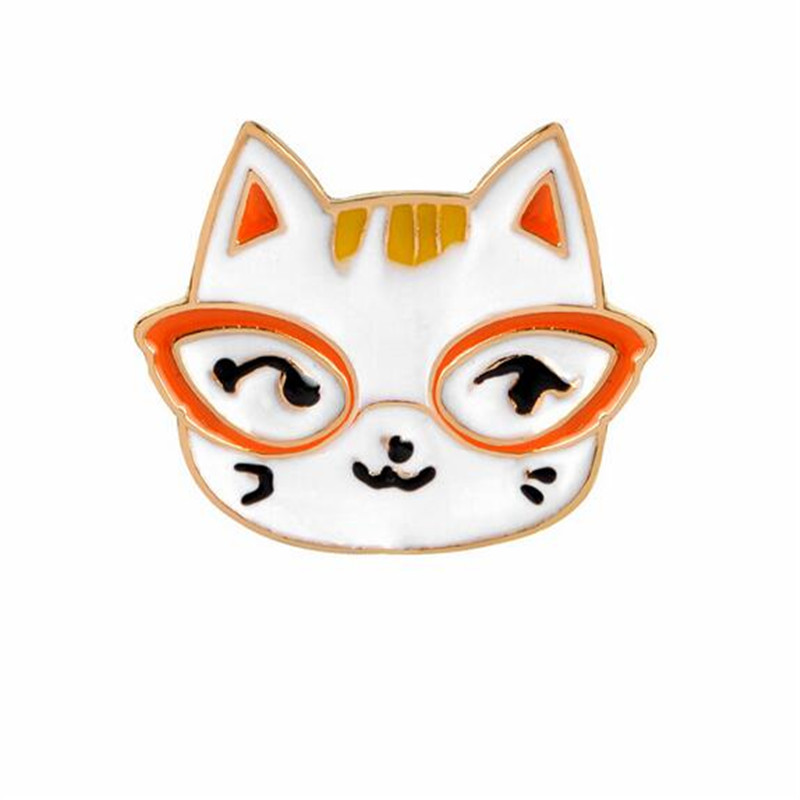 

Cute Animal Cat Small Size Hard Enamel Brooches Pins Lapel Pins For Boy Girl Men Women Clothes Backpack Hat Jacket Badge Wholesale Fashion