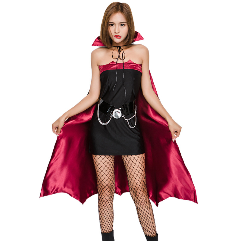 dracula//sorcière//vampire halloween cape Unisexe cape noire costume robe fantaisie