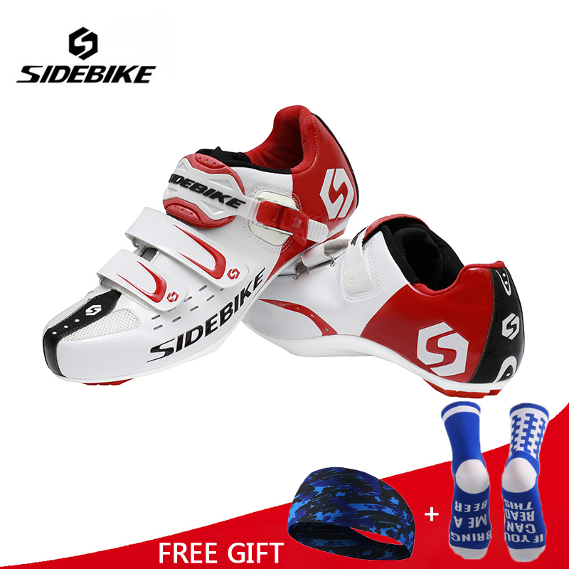 

Sidebike Men Athletic Cycling Bike Shoes Road Bicycle Sport Shoes Sneakers Autolock Sapato Ciclismo EUR Size 40-46, Black