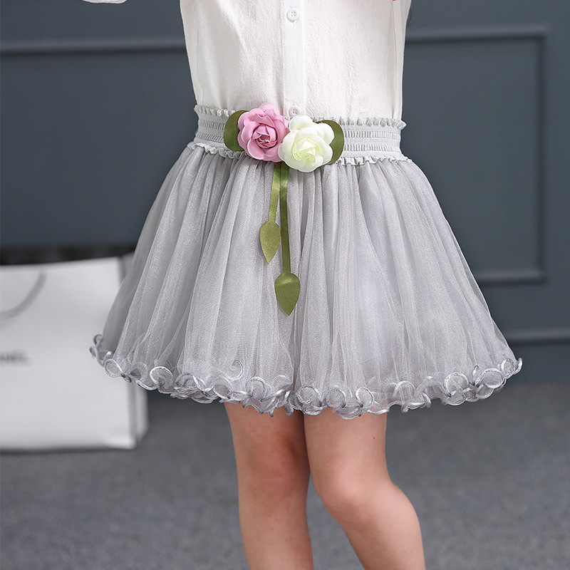 

2018 Summer Girls Flower skirt for Kids Children Short Party Dance Skirt Baby Girls Gauze Lace TUTU Skirts Princess Party Costumes, Purple