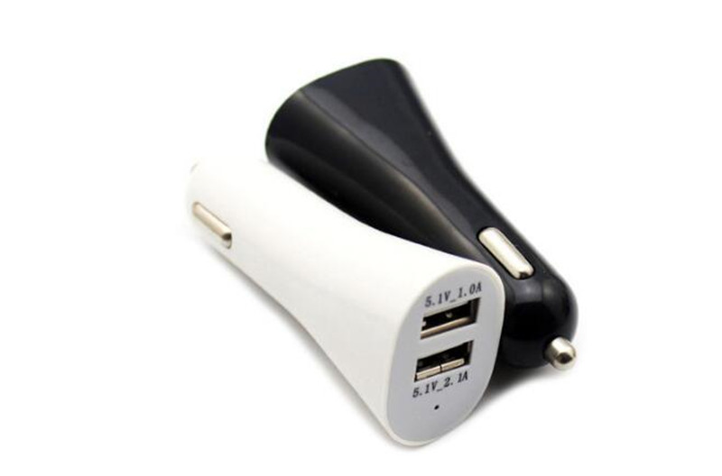 

Cell Phone Charger Mini Micro Dual USB Car colorful Charger Adapter Port 5V 2.1A+1A adapter for samsung mp3 gps