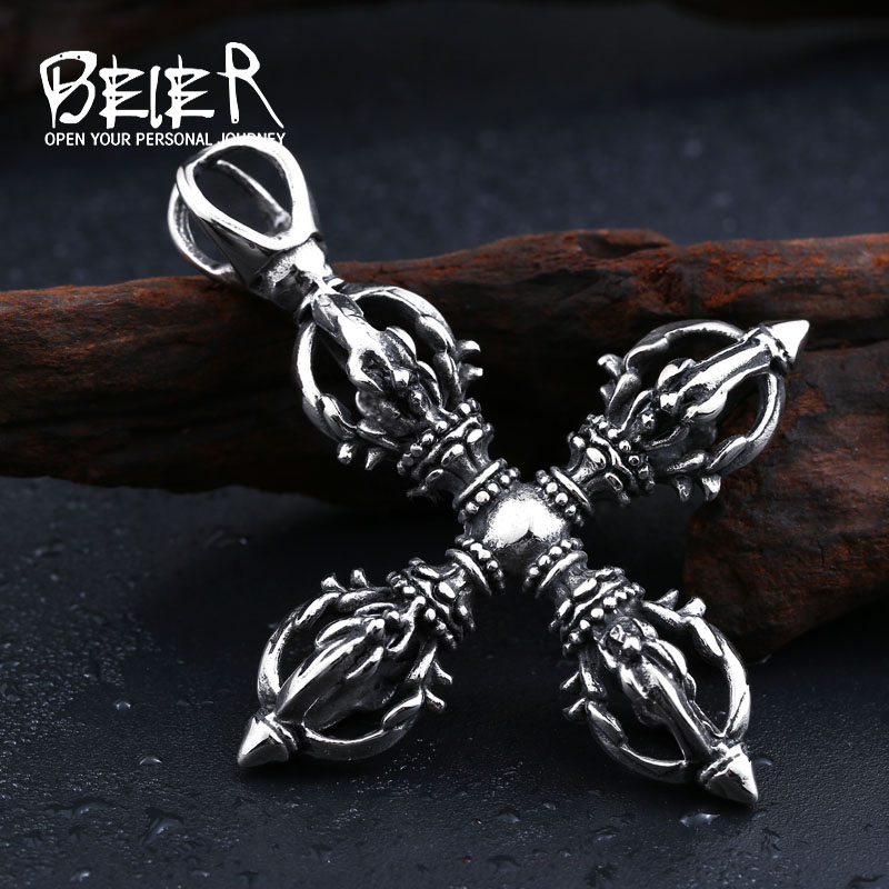 

Beier new store 316L Stainless Steel pendant necklace pendant Can bring Lucky good quality jewelry LLBP8-078R