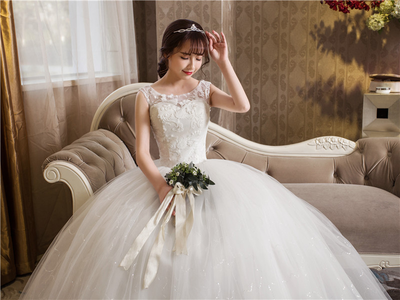 

Velnosa Real Photo chep New Fashion Lace 3D Flower wedding dress 2017 Sweetheart Plus size Bride Ball Gown vestido de noiva, White