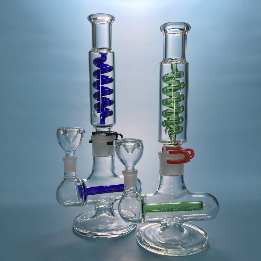 

Build A Beaker Bong Dab Rigs Hookahs Glass Water Pipes With 14mm Bowl Piece Inline Perc Straight Tube Glass Bongs ILL06-07