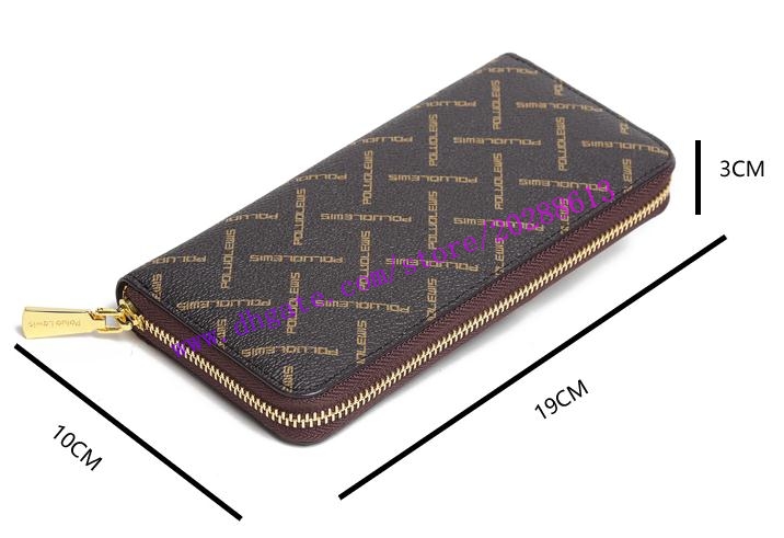 

Top Quality Brown Plaid Canvas Coated Real Leather Lady ZIPPY WALLET N60046 N41661 Women Single Zipper Long Wallet, Brown pink n60046