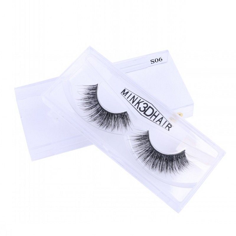 

3D Mink Lashes Top Quality Handmade Mink Hair Eyelashes Natural Black Thick Full Strip Lashes Extensions