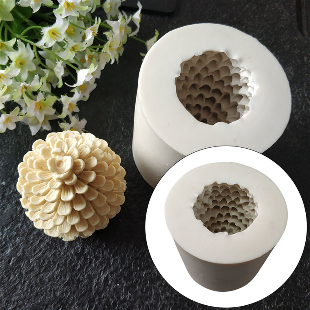 3D Tannenzapfen Weihnachtsbaum Silikon Kerze Seifenform Form Kuchen Dekoration