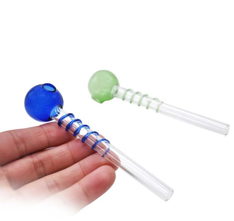 

12cm long glass oil burner, pipe glass pipe, various colors