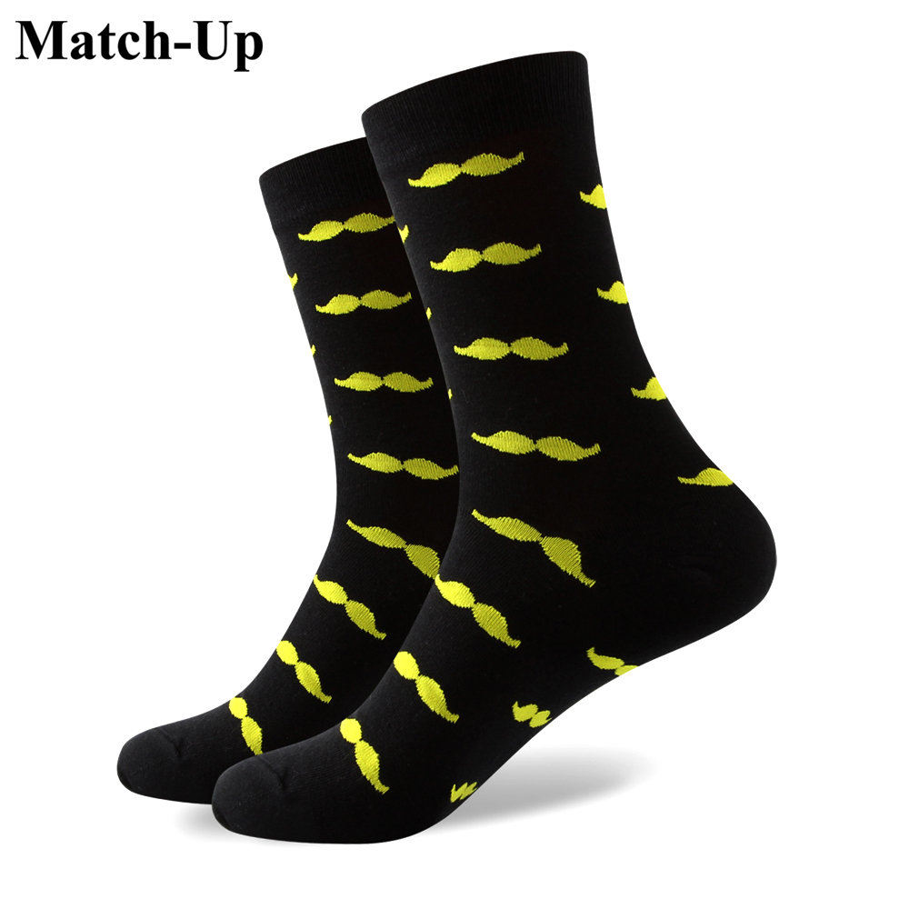

mens combed cotton brand men socks colorful mustache socks free us size 7 512 325