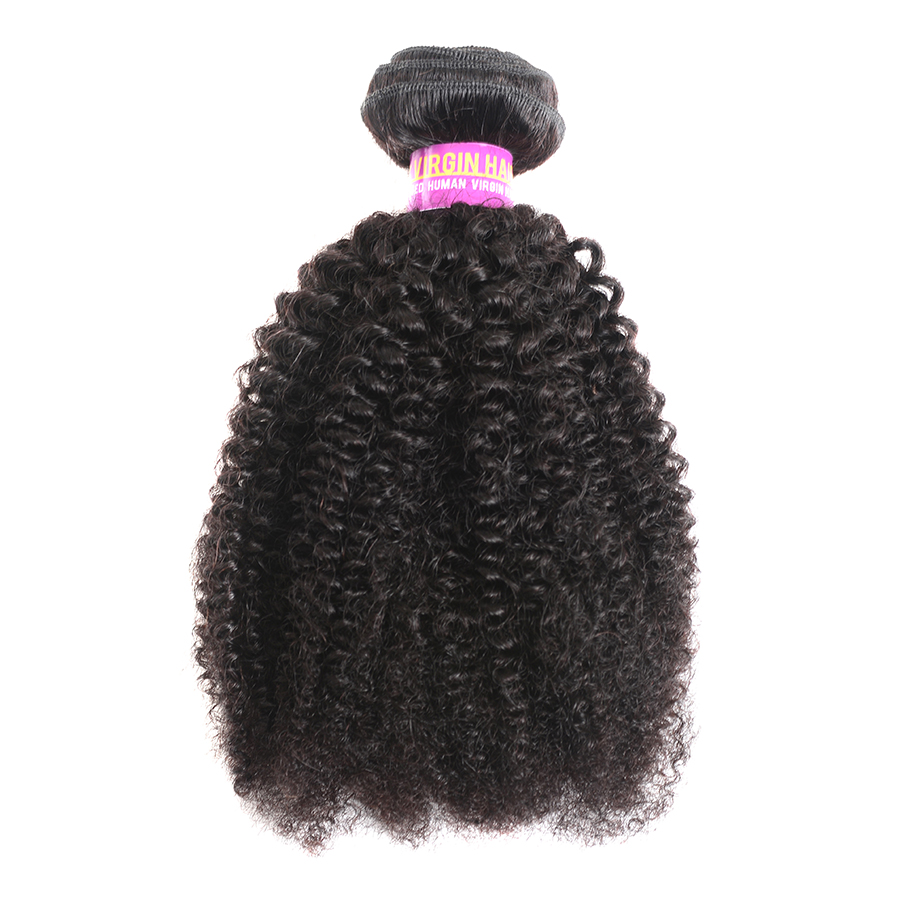 

9A Afro Curly Peruvian Virgin Hair Extensions 3 Bundles Natural Color Afro Kinky Curly 100% Human Hair Weaving 4B 4C Human Hair