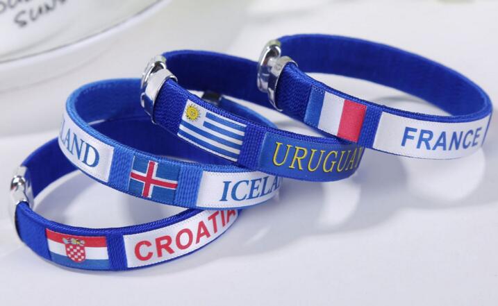 

2018 World Cup flag bracelets, Spanish wrists, bracelets,fansundefined supplies,Fashion Company activities gifts,mens women hand chain gifts