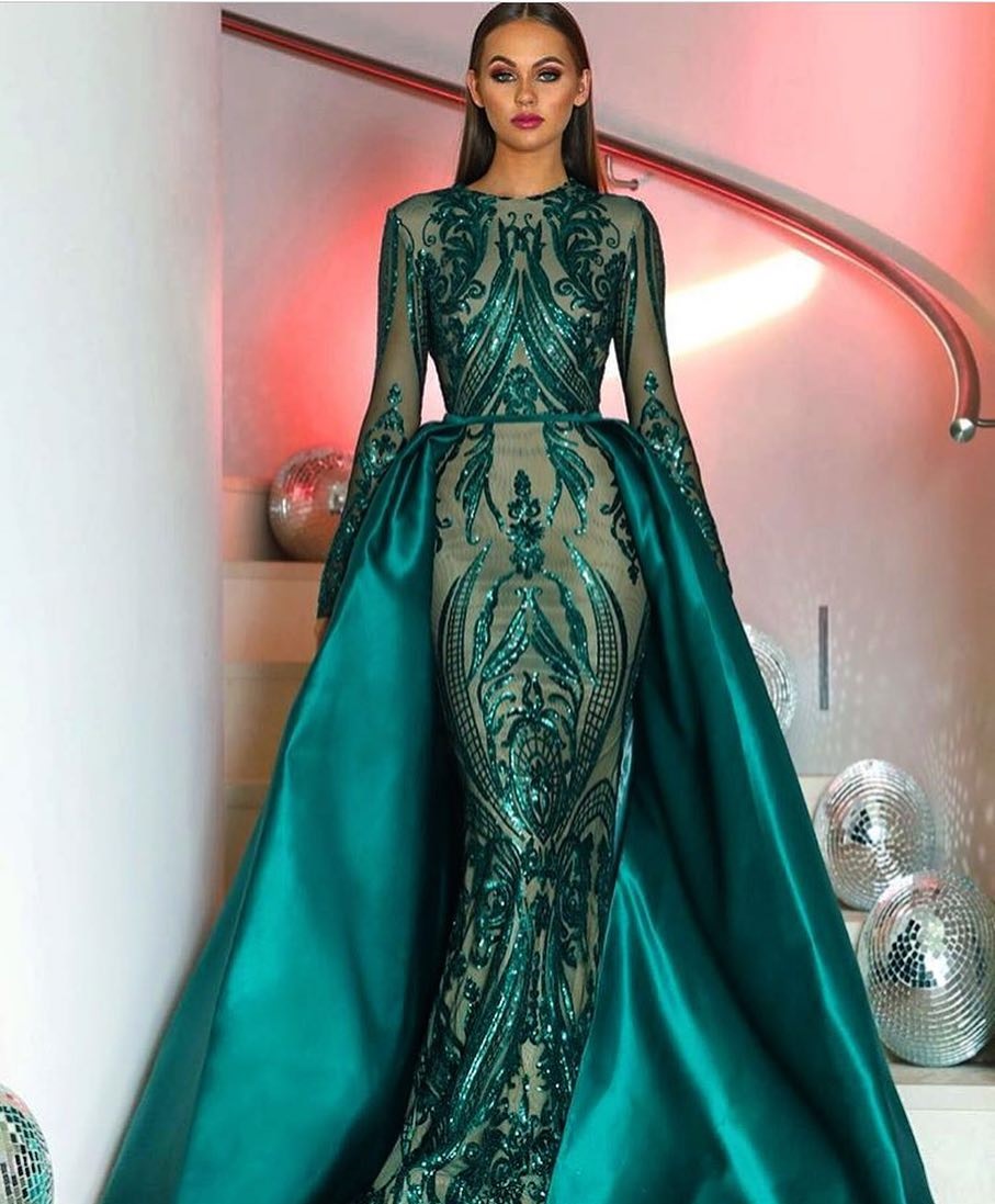 Dark Green two sleeve