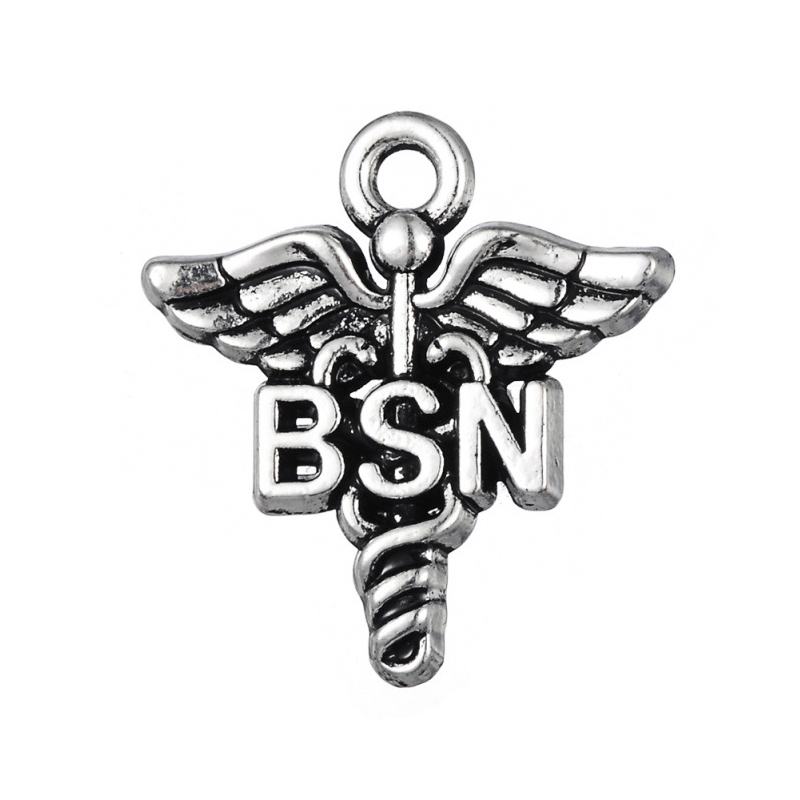 

Alloy Caduceus Medical Symbol Charms BSN Vintage Pendant Jewelry Accessories Charms AAC1123