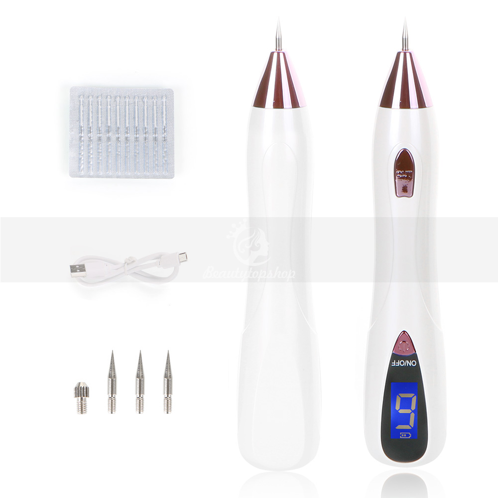 

Laser Plasma Pen Face Skin Dark Spot Remover Mole Tattoo Removal Machine Facial Freckle Tag Wart Removal with free needles