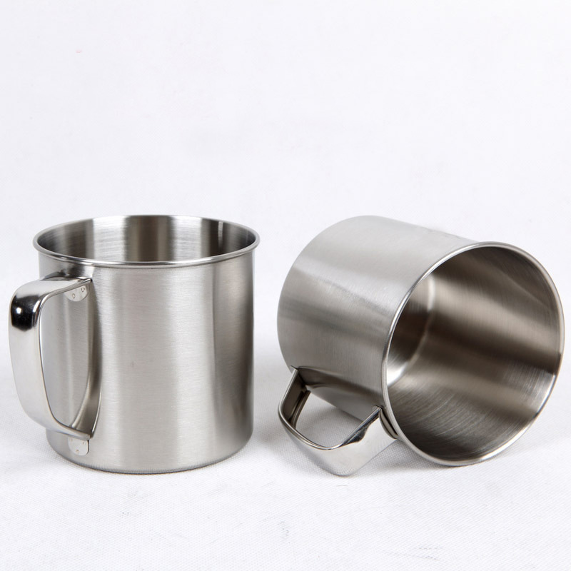 

250Ml Stainless Steel Coffee Tea Mug Cup Camping Travel Diameter 7cm Beer Milk Espresso Insulated Shatterproof Children Cup WX9-303, As pic show