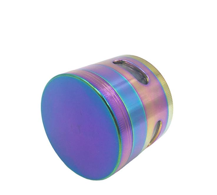 

The new bright blue tobacco grinder grinder plate side window