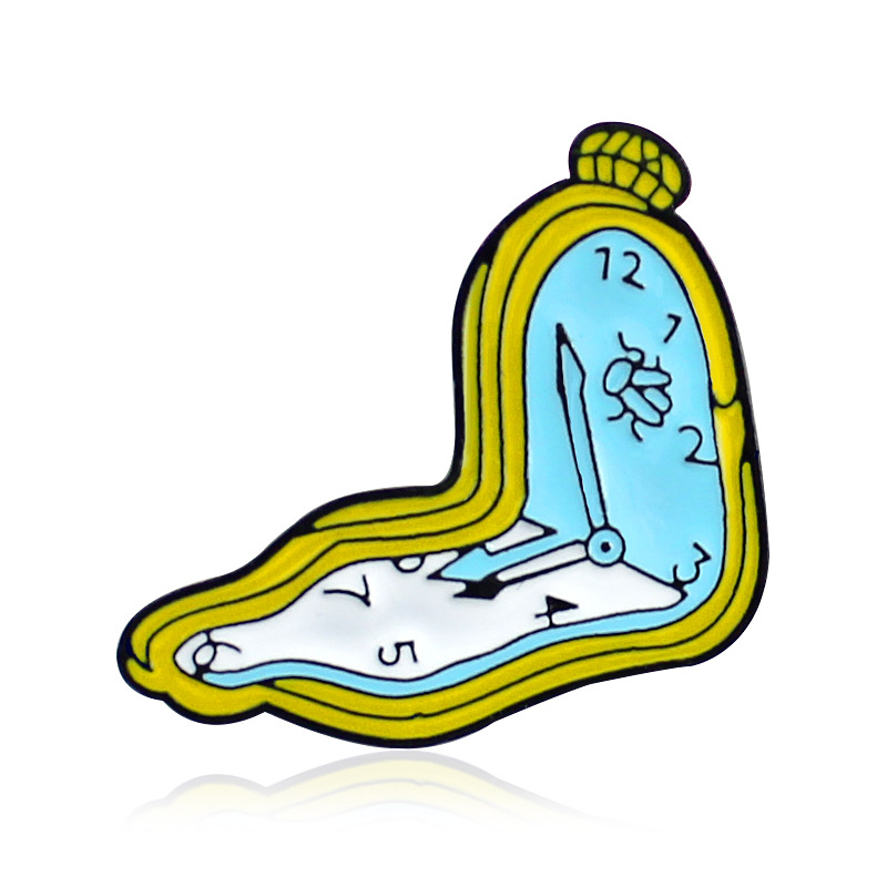 Twisted Dial Brooch Pins Small Size Enamel lapel Pins for Women Mens Jacket Hat Backpack Badge Pin New Fashion Broches Wholesale Jewelry-image-428727338