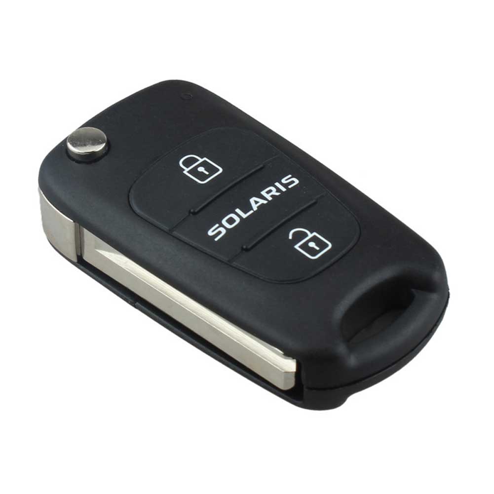 3Buttons Replacement Car Flip Folding Key Shell Blank Remote Fob Shell For Hyundai Solaris-image-415771558