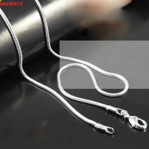 

OTOKY Classy Clavicle Chain Necklace Mens Womens Sell Silver Jewelry Snake Chain Necklace 16inch-24inch
