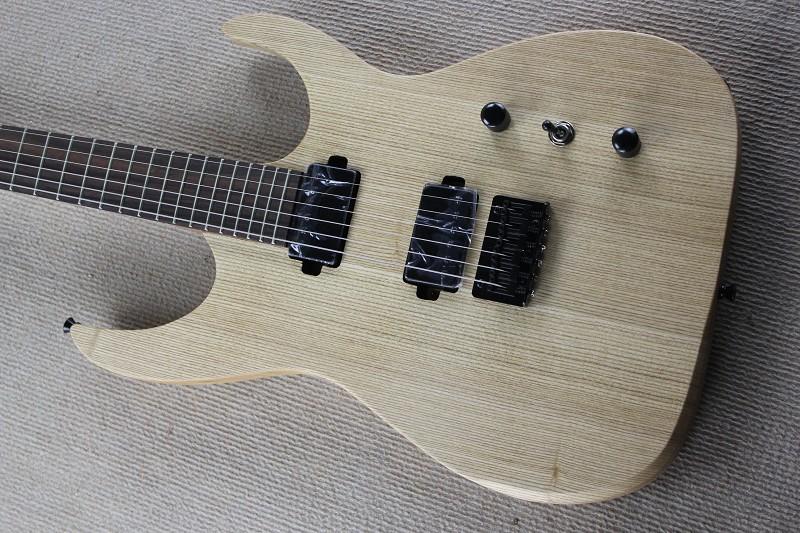

Free Shipping Factory custom shop High Quality 24 frets 6 strings electric guitar One Piece Neck Natural color Ash Body 1 2xc