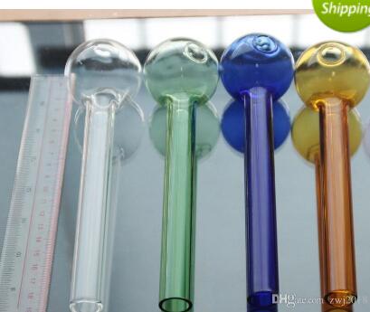 

Super big 20cm length mixed color Pyrex burner pipe clear glass oil burner glass tube glass pipe smoking pipes fghfgh