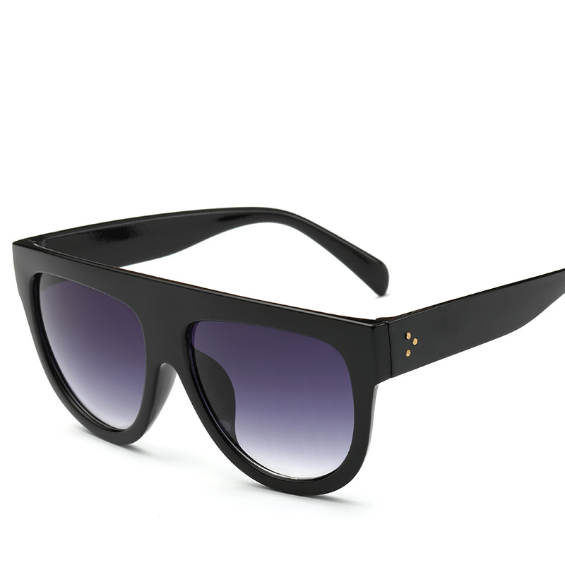 

New Fashion Vintage Women Sunglasses Brand Designer Square Gradient Men Flat Top Sun Glasses Shades UV400